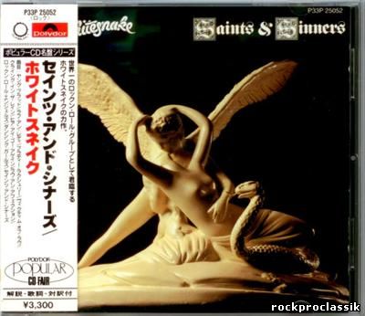 Whitesnake - Saints & Sinners (Japan 1st Press, P33P-25052, 1987)